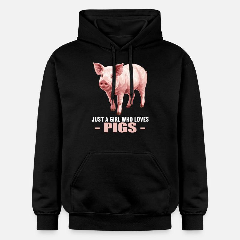 Cochon Cochon - Sweat à capuche Softstyle® Gildan Unisexe - noir
