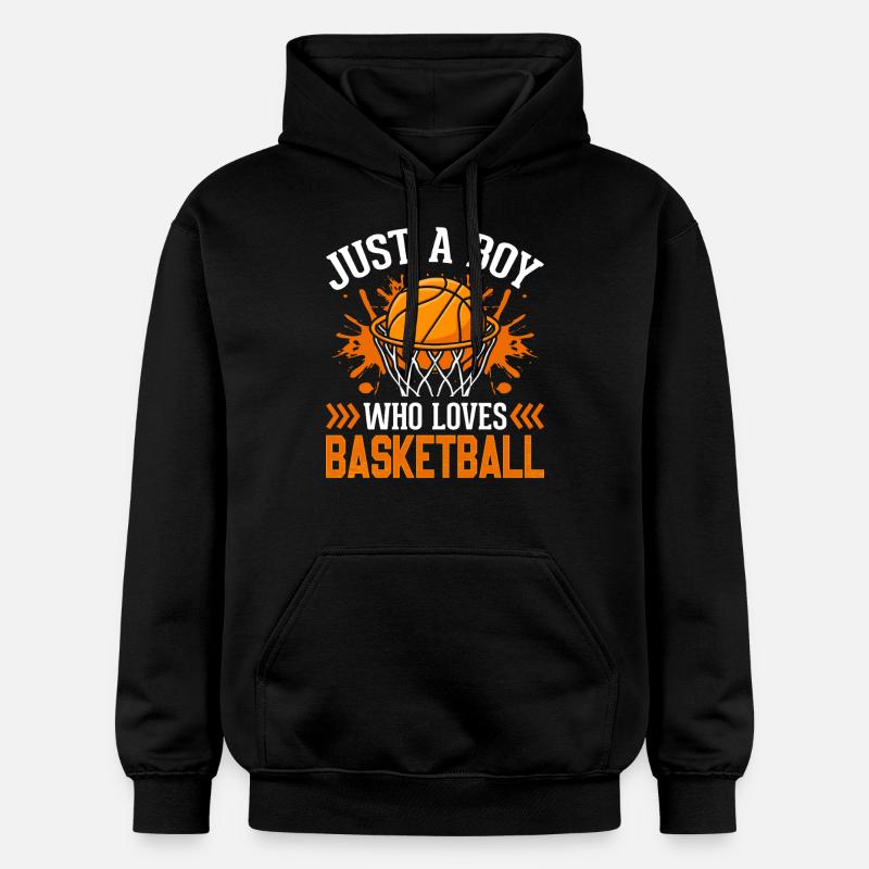 Basket-ball - Sweat à capuche Softstyle® Gildan Unisexe - noir