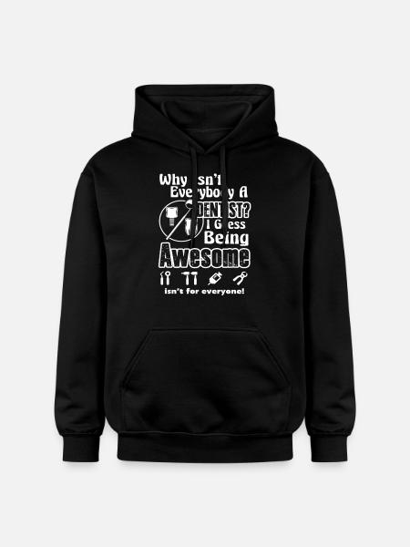 Dentist Awesome Dentist - Gildan Unisex Softstyle® Midweight Hoodie - black