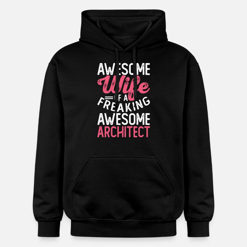 Architecte - Sweat à capuche Softstyle® Gildan Unisexe - noir