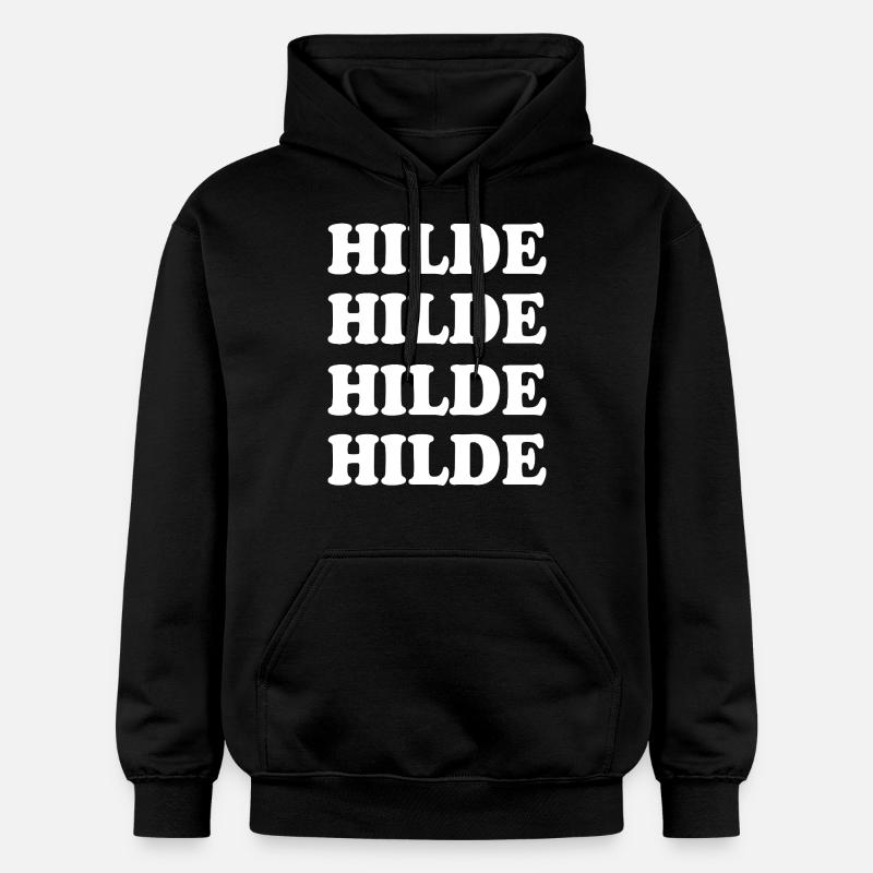 Hilde comme nom - Sweat à capuche Softstyle® Gildan Unisexe - noir
