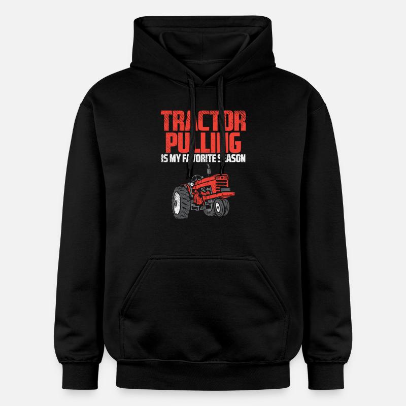 Tractor Pulling Saison Fan - Gildan Unisex Softstyle® Midweight Hoodie - Schwarz