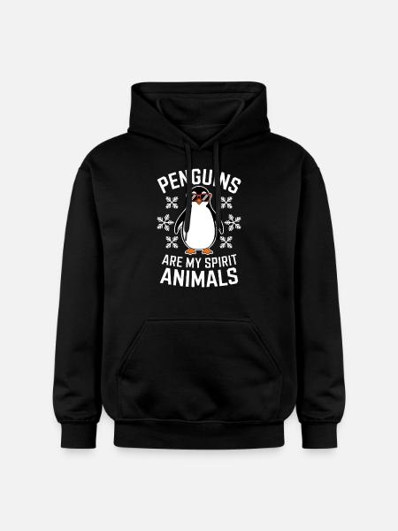 Penguin Saying Funny Penguins Gift - Gildan Unisex Softstyle® Midweight Hoodie - black