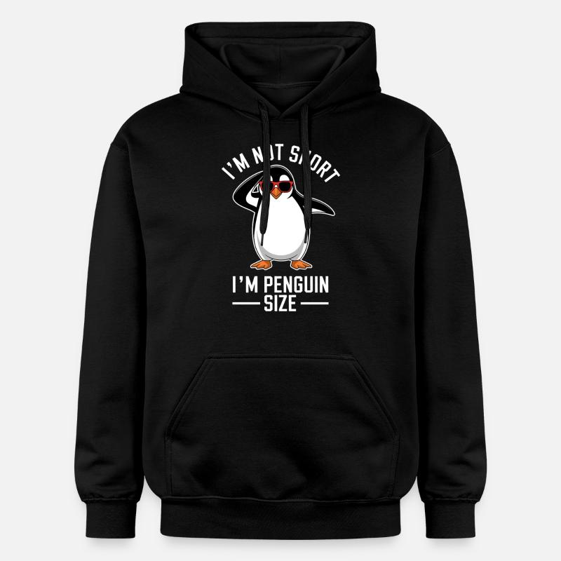 Pingouin disant drôle Pingouins Cadeau - Sweat à capuche Softstyle® Gildan Unisexe - noir
