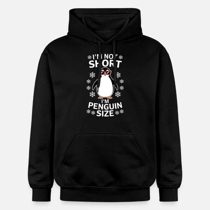 Pingouin disant drôle Pingouins Cadeau - Sweat à capuche Softstyle® Gildan Unisexe - noir