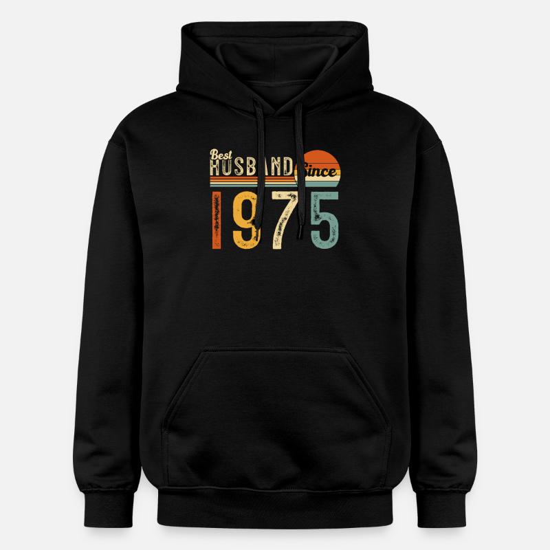 Bester Ehemann seit 1975 - Gildan Unisex Softstyle® Midweight Hoodie - Schwarz