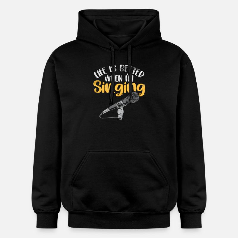 Better Singing – Conception d’auteur-compositeur - Sweat à capuche Softstyle® Gildan Unisexe - noir