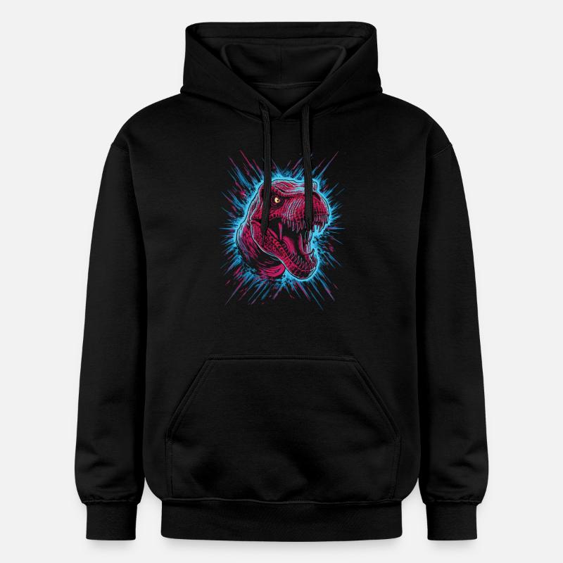Puissance pure du T-Rex - Sweat à capuche Softstyle® Gildan Unisexe - noir