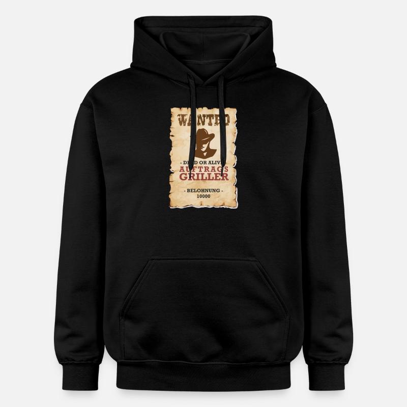 COMMANDE GRILLER Grill Drôle - Sweat à capuche Softstyle® Gildan Unisexe - noir