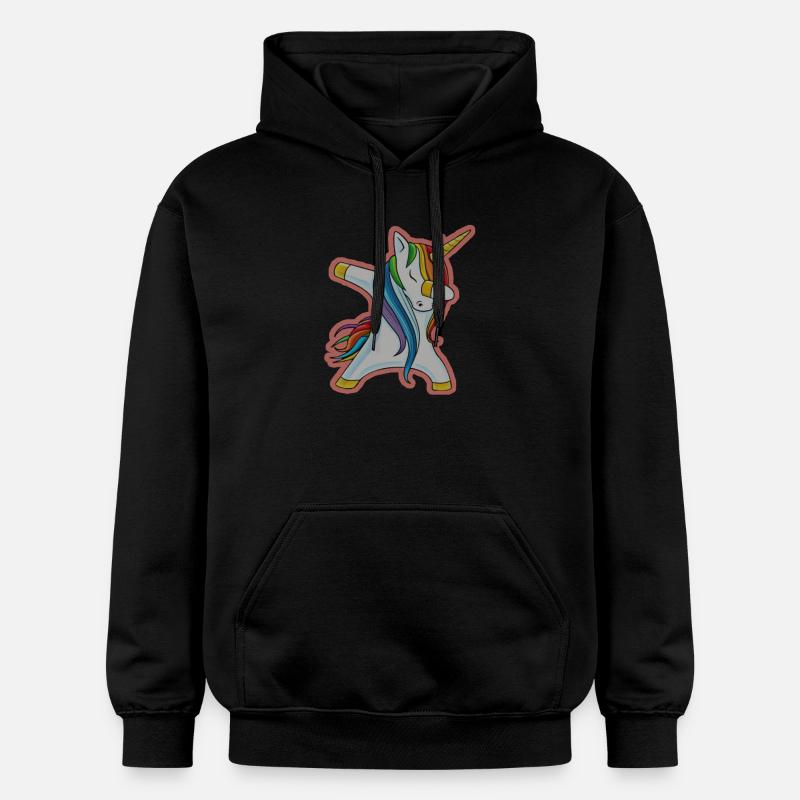 Unicorn Dab - Sweat à capuche Softstyle® Gildan Unisexe - noir