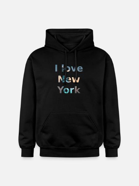 I love New York - Gildan Unisex Softstyle® Midweight Hoodie - black