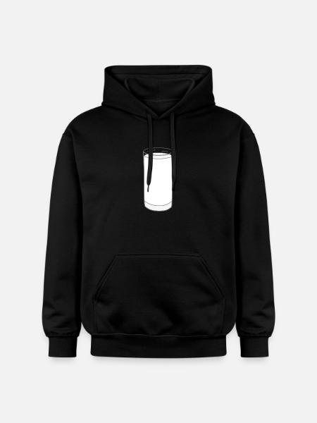 milk - Gildan Unisex Softstyle® Midweight Hoodie - black
