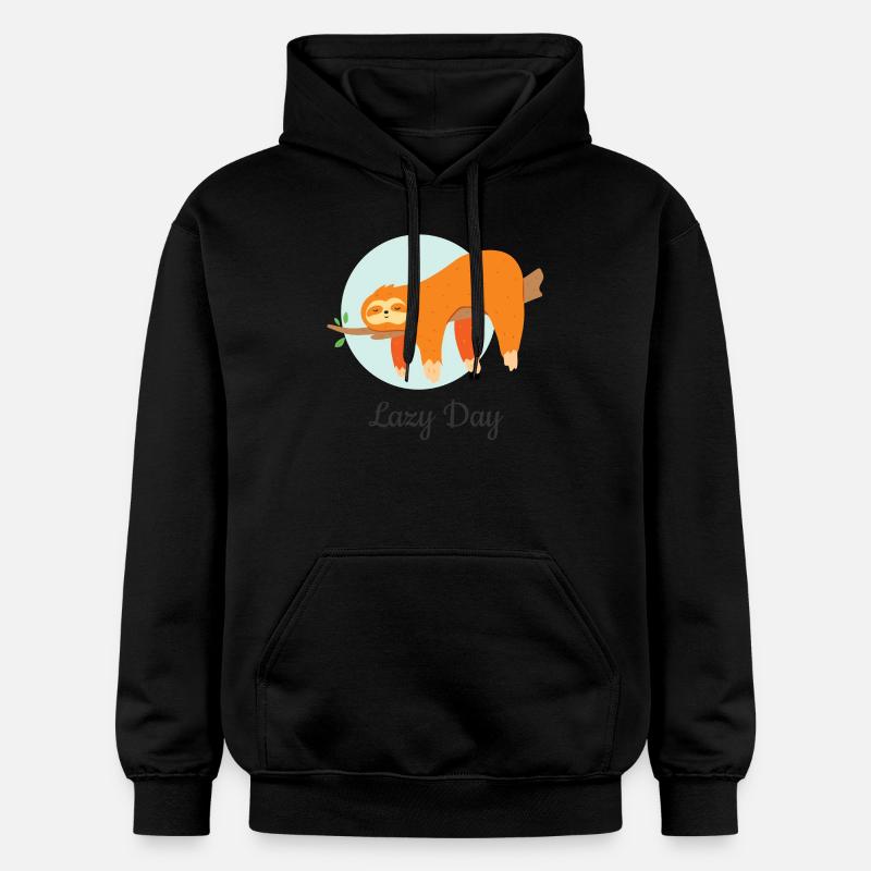 Journée paresseuse - Sweat à capuche Softstyle® Gildan Unisexe - noir