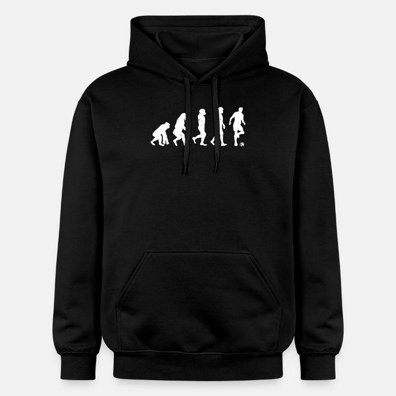 Mankind Evolution Soccer - Evolution Football - Gildan Unisex Softstyle® Midweight Hoodie - black