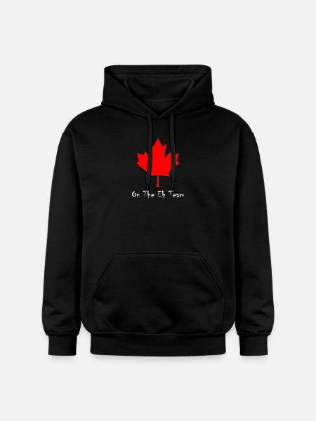 On The Eh Team - Canada - Gildan Unisex Softstyle® Midweight Hoodie - black
