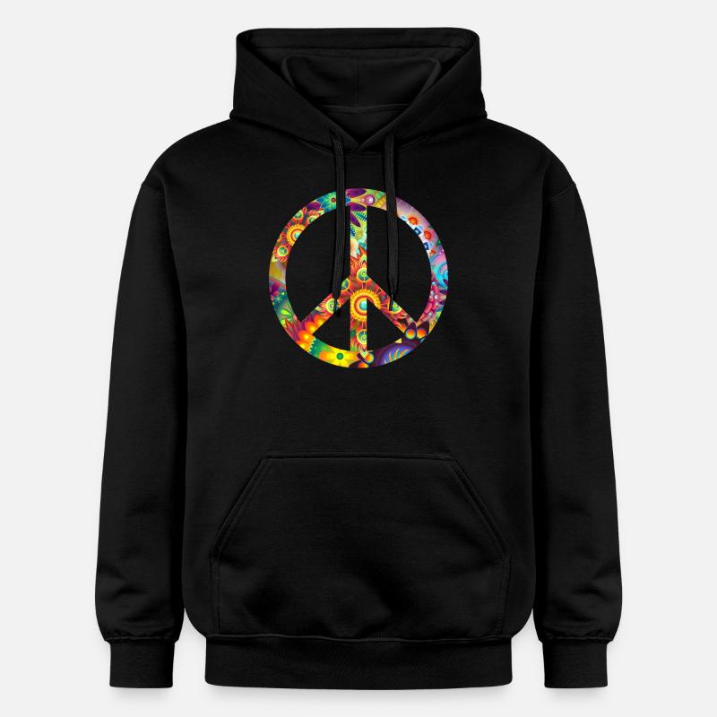 Peace - Sweat à capuche Softstyle® Gildan Unisexe - noir