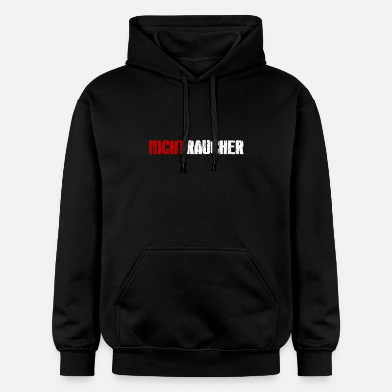 Nichtraucher - Gildan Unisex Softstyle® Midweight Hoodie - Schwarz