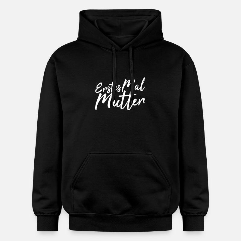 Mère première fois - Sweat à capuche Softstyle® Gildan Unisexe - noir