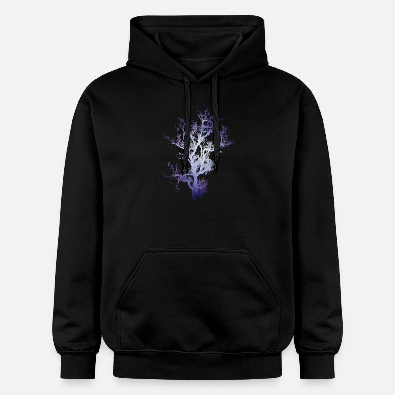 Arbre de l'espace - Sweat à capuche Softstyle® Gildan Unisexe - noir