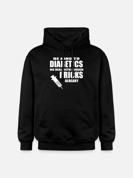 diabetics - Gildan Unisex Softstyle® Midweight Hoodie - black