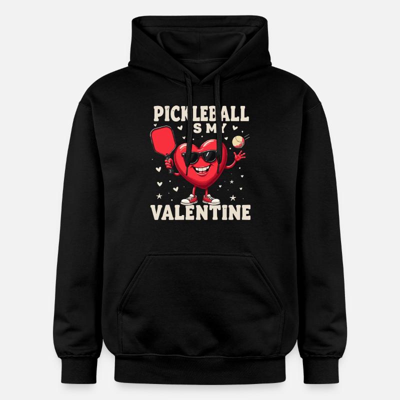 Pickleball Is My Valentine Gift - Sweat à capuche Softstyle® Gildan Unisexe - noir