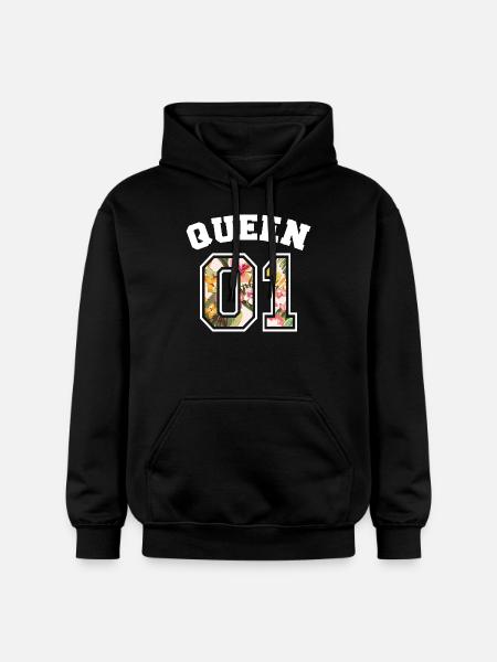 queen 01 - Gildan Unisex Softstyle® Midweight Hoodie - black