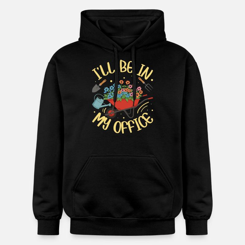JE SERAI DANS MON BUREAU - Sweat à capuche Softstyle® Gildan Unisexe - noir