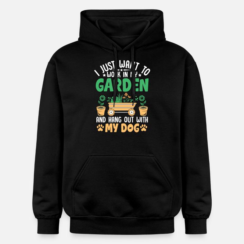 Chien de jardin - Sweat à capuche Softstyle® Gildan Unisexe - noir