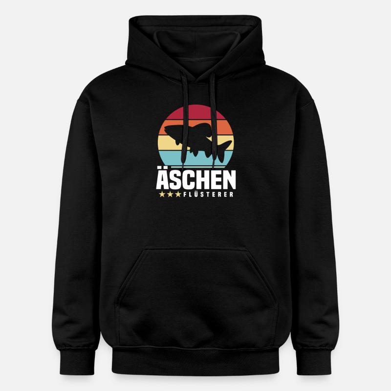 Äschen Flüsterer - Gildan Unisex Softstyle® Midweight Hoodie - Schwarz