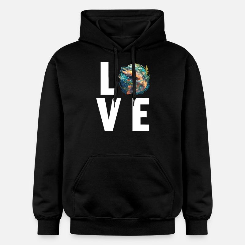 Saumon Saumon - Sweat à capuche Softstyle® Gildan Unisexe - noir