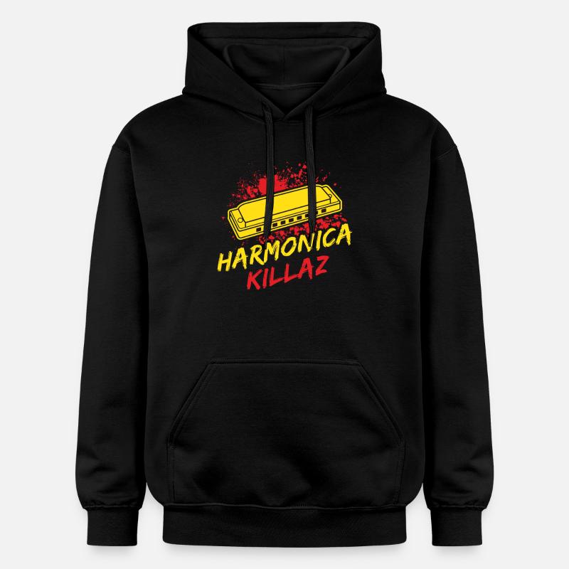 drôle d’harmonica joueur Killaz harmonica - Sweat à capuche Softstyle® Gildan Unisexe - noir