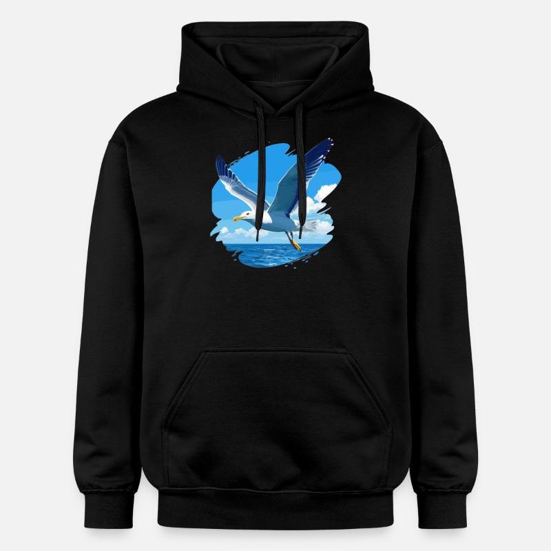 Mouettes Mouette - Sweat à capuche Softstyle® Gildan Unisexe - noir