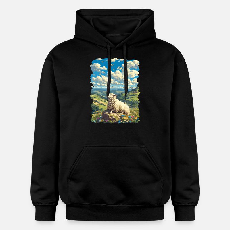 Mouton Mouton - Sweat à capuche Softstyle® Gildan Unisexe - noir