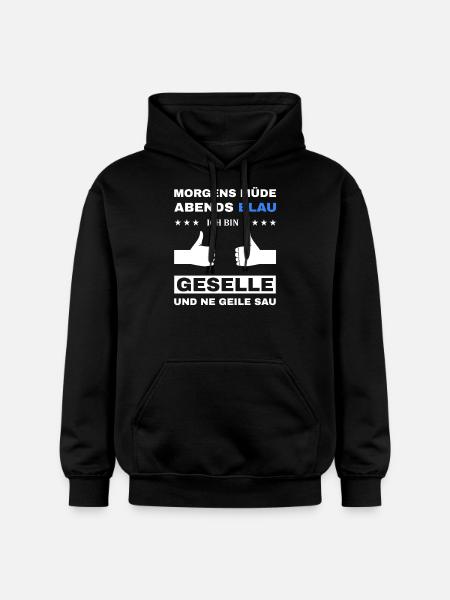 Geselle Facharbeiter Azubi Prüfung - Gildan Unisex Softstyle® Midweight Hoodie - Schwarz