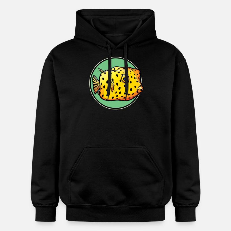 Poisson-coffre Poisson-coffre - Sweat à capuche Softstyle® Gildan Unisexe - noir