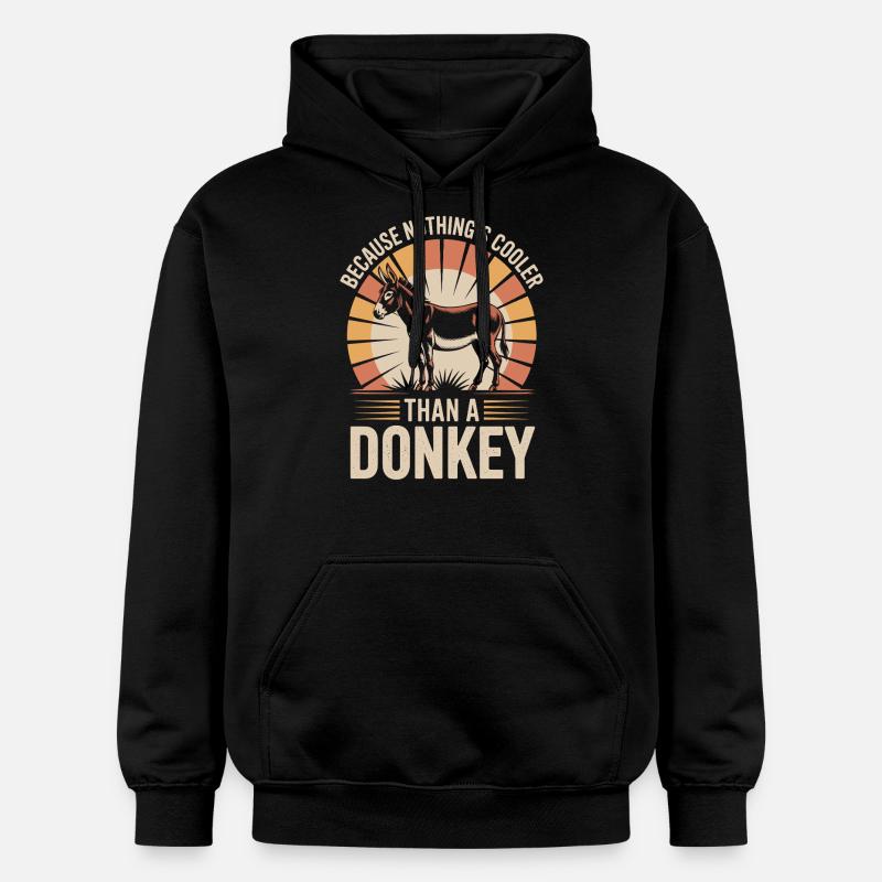 Drôle d’âne - Sweat à capuche Softstyle® Gildan Unisexe - noir