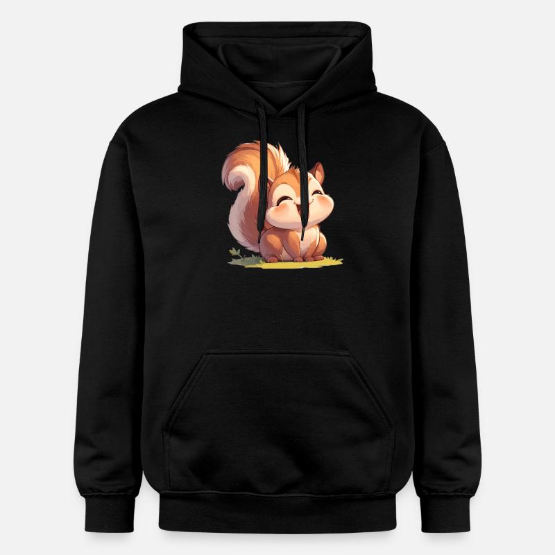 Écureuil - Sweat à capuche Softstyle® Gildan Unisexe - noir