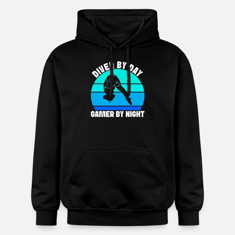 Plongeoir - Sweat à capuche Softstyle® Gildan Unisexe - noir