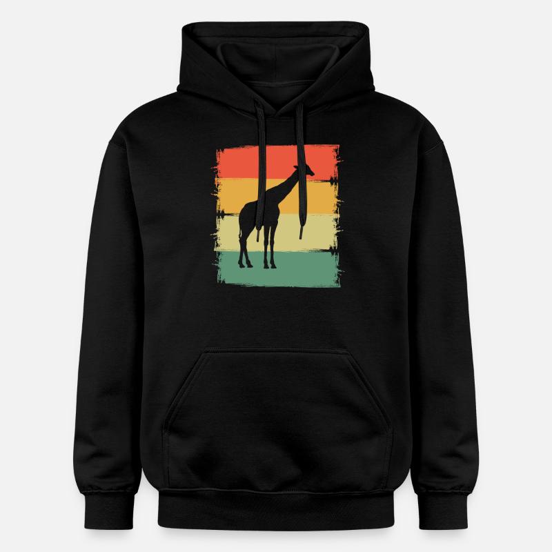 Girafe - Sweat à capuche Softstyle® Gildan Unisexe - noir
