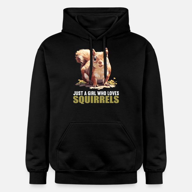Écureuil - Sweat à capuche Softstyle® Gildan Unisexe - noir