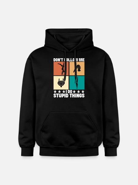 Diving diving board - Gildan Unisex Softstyle® Midweight Hoodie - black