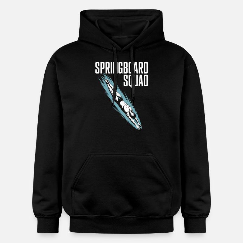 Diving diving board - Gildan Unisex Softstyle® Midweight Hoodie - black