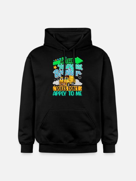 Little brother - Gildan Unisex Softstyle® Midweight Hoodie - black