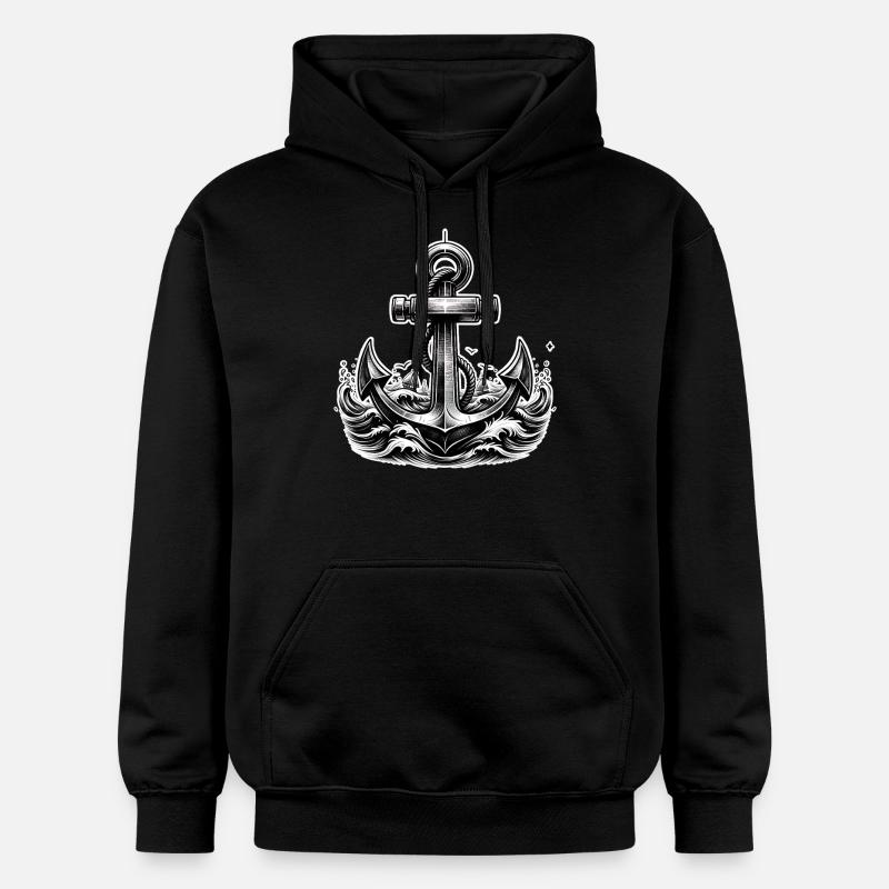 Ancre - Sweat à capuche Softstyle® Gildan Unisexe - noir