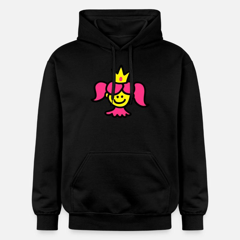 Princesse avec la couronne 3 - Sweat à capuche Softstyle® Gildan Unisexe - noir