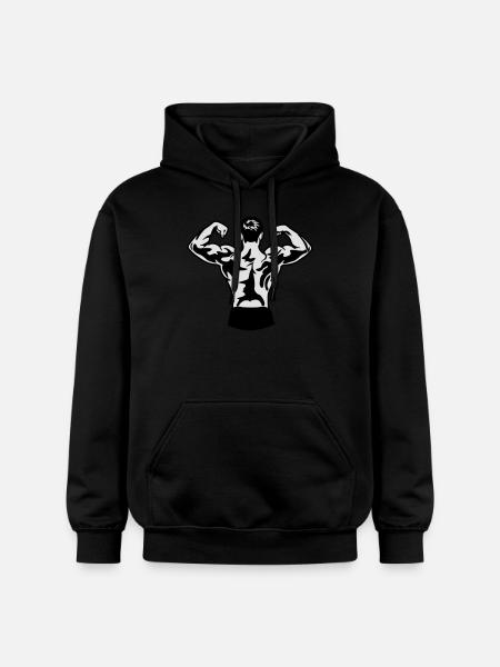 Body Building - Gildan Unisex Softstyle® Midweight Hoodie - black