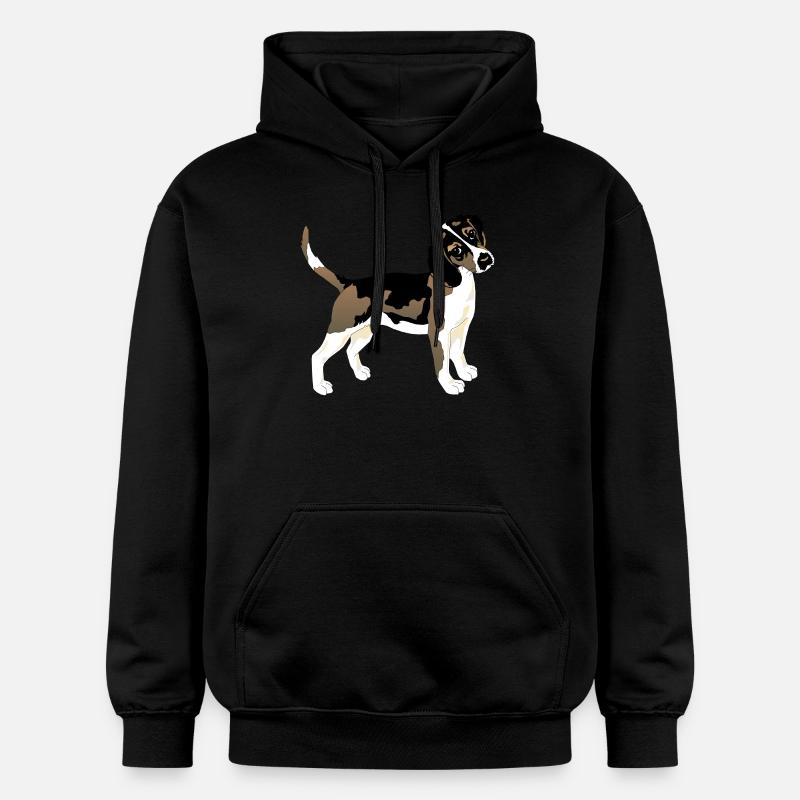 Chien - Sweat à capuche Softstyle® Gildan Unisexe - noir