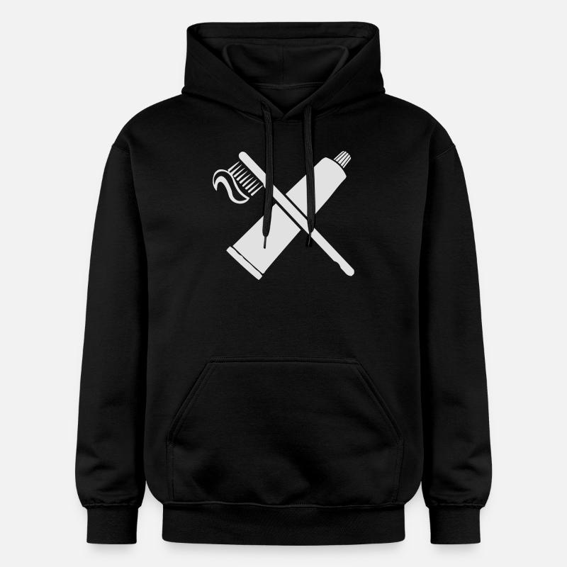 Brosse à dents - Sweat à capuche Softstyle® Gildan Unisexe - noir