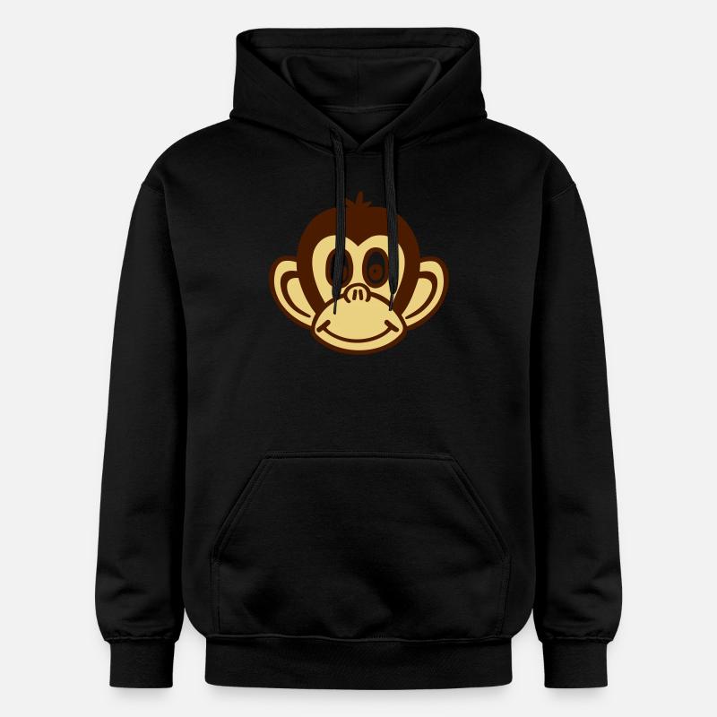 Singe - Sweat à capuche Softstyle® Gildan Unisexe - noir