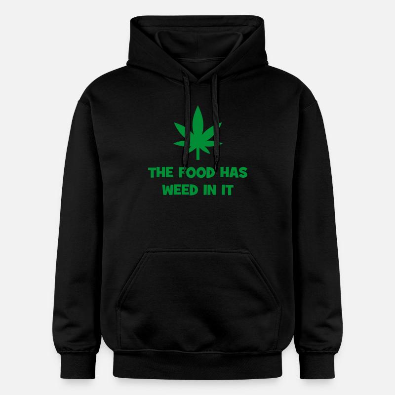 Le cannabis dans les aliments - Sweat à capuche Softstyle® Gildan Unisexe - noir